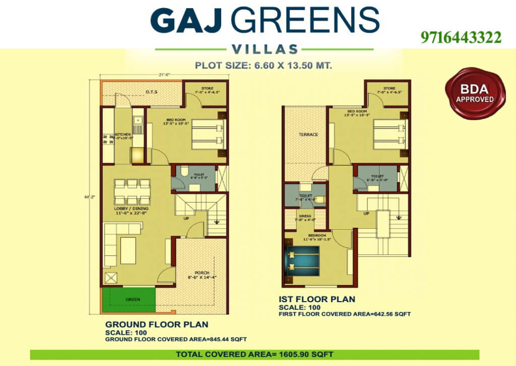 Good Floor Plan of Gaj Greens 