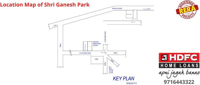 location map of Ganesh Park bareilly